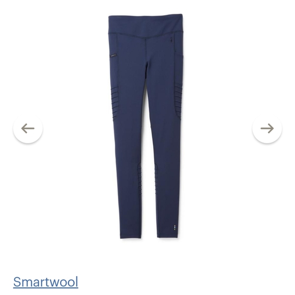 Nwt Smartwool moto tights leggings navy - Picture 2 of 9